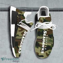 Camo Camouflage Seattle Seahawks NFL NMD Human Race Shoes Running Shoes