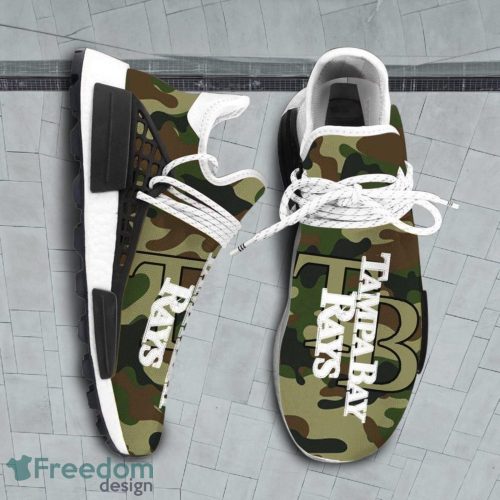 Camo Camouflage Tampa Bay Rays MLB Sport Teams NMD Human Race Shoes Running Shoes For Men And Women Product Photo 1