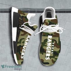 Camo Camouflage Texas Rangers MLB Sport Teams NMD Human Race Shoes Running Shoes For Men And Women