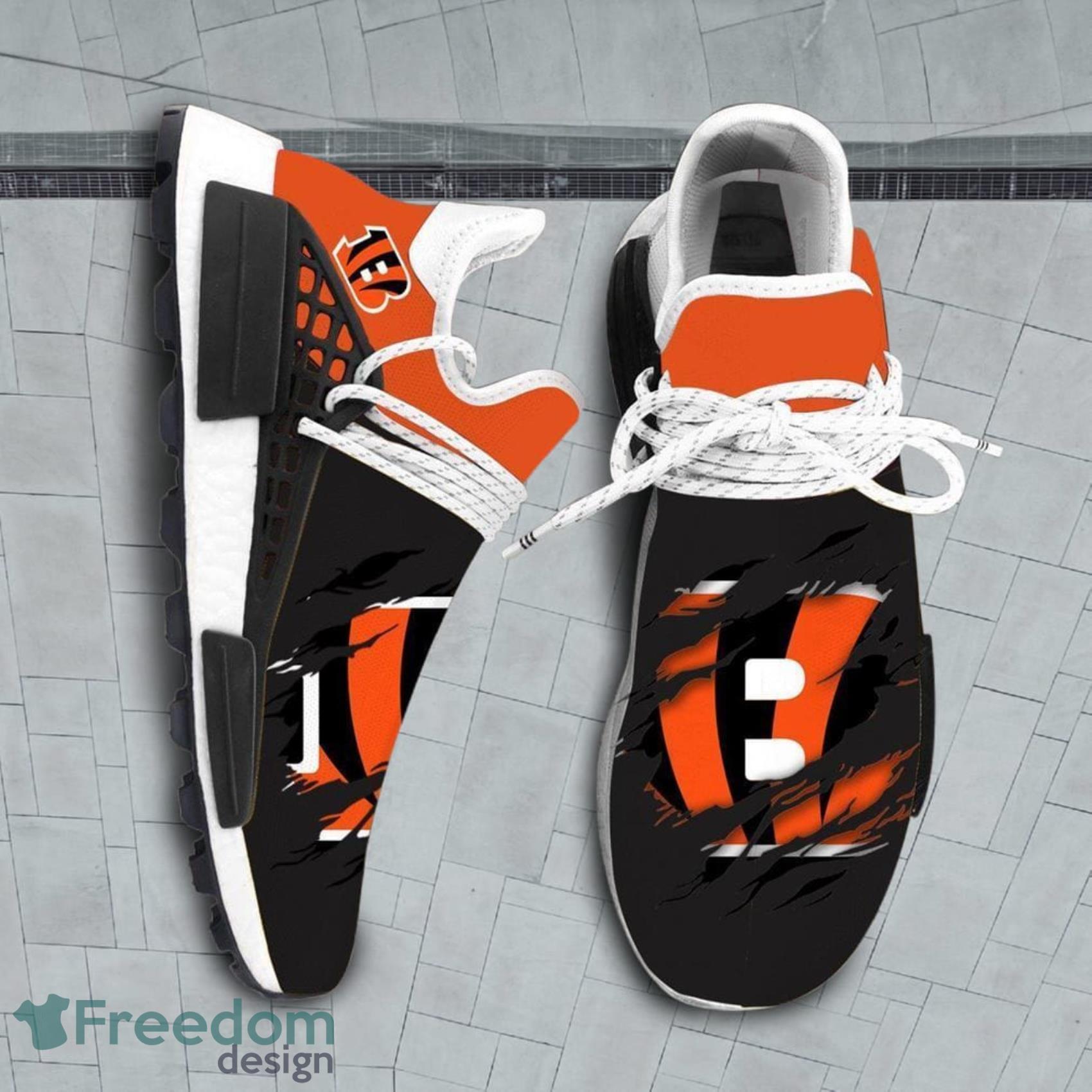 Cincinnati Bengals NFL Sport Teams NMD Human Race Shoes Running Shoes For Men And Women YBR image Cincinnati Bengals NFL Sport Teams NMD Human Race Shoes Running Shoes For Men And Women YBR Product Photo 1