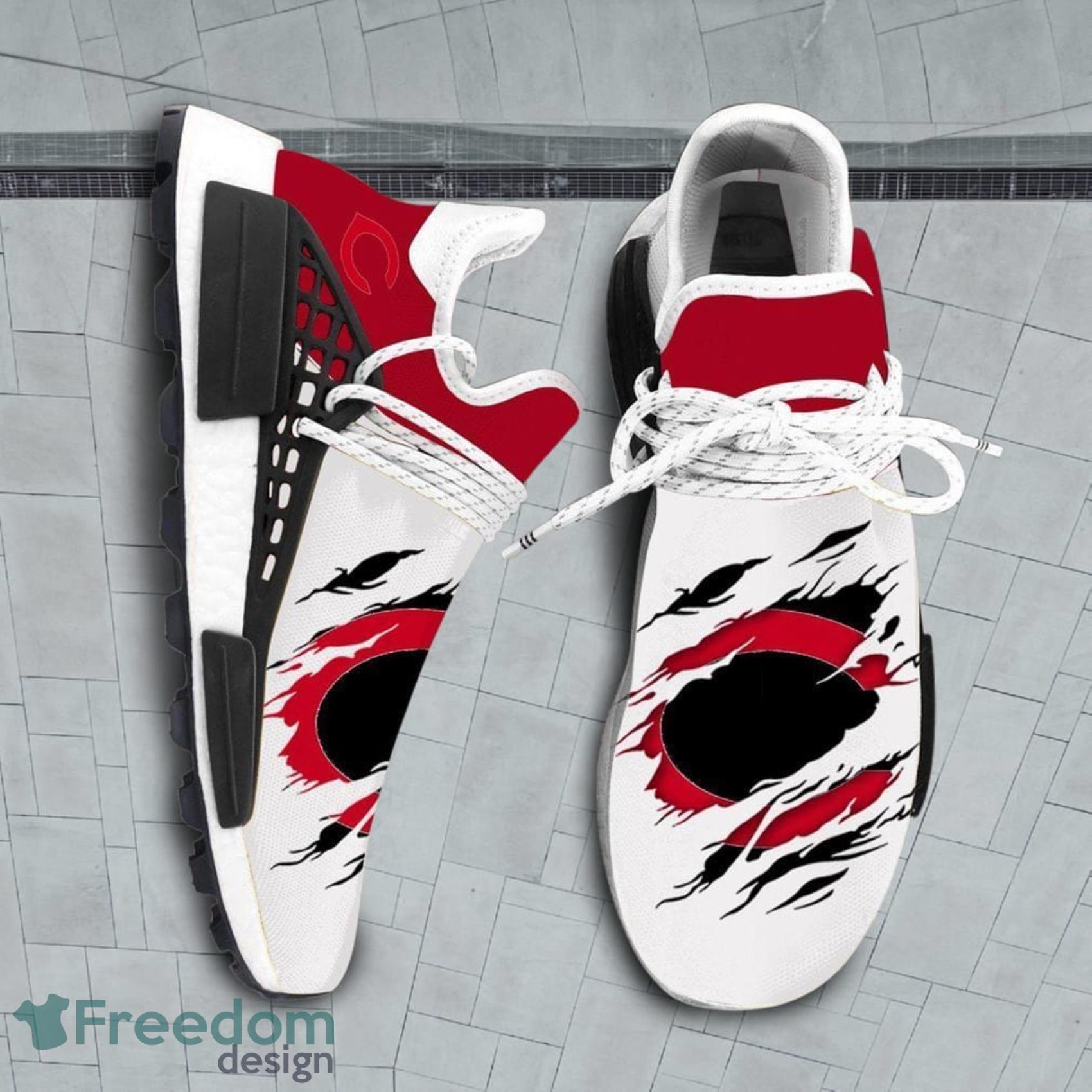 Cincinnati Reds MLB Sport Teams NMD Human Race Shoes Running Shoes For Men And Women image Cincinnati Reds MLB Sport Teams NMD Human Race Shoes Running Shoes For Men And Women Product Photo 1
