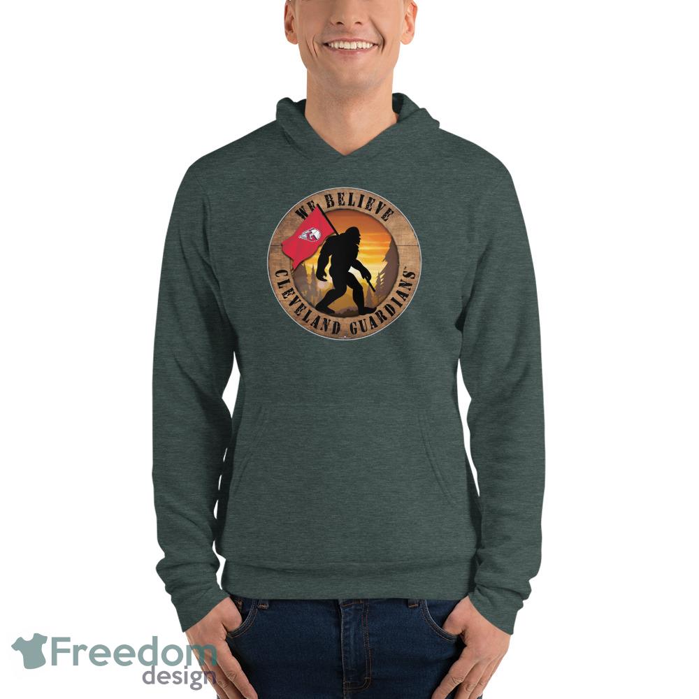 Cleveland Guardians Bigfoot We Believe T Shirt, Hoodie, Sweatshirt image Cleveland Guardians Bigfoot We Believe T-Shirt, Hoodie, Sweatshirt - Unisex Fleece Pullover Hoodie-1
