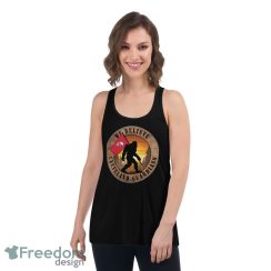 Cleveland Guardians Bigfoot We Believe T Shirt, Hoodie, Sweatshirt image Cleveland Guardians Bigfoot We Believe T-Shirt, Hoodie, Sweatshirt - Women's Flowy Racerback Tank