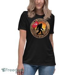 Cleveland Guardians Bigfoot We Believe T Shirt, Hoodie, Sweatshirt image Cleveland Guardians Bigfoot We Believe T-Shirt, Hoodie, Sweatshirt - Women's Relaxed Short Sleeve Jersey Tee