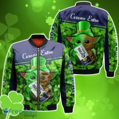 Corona Extra Baby Yoda St Patrick’s Day Bomber 3D For Men Women
