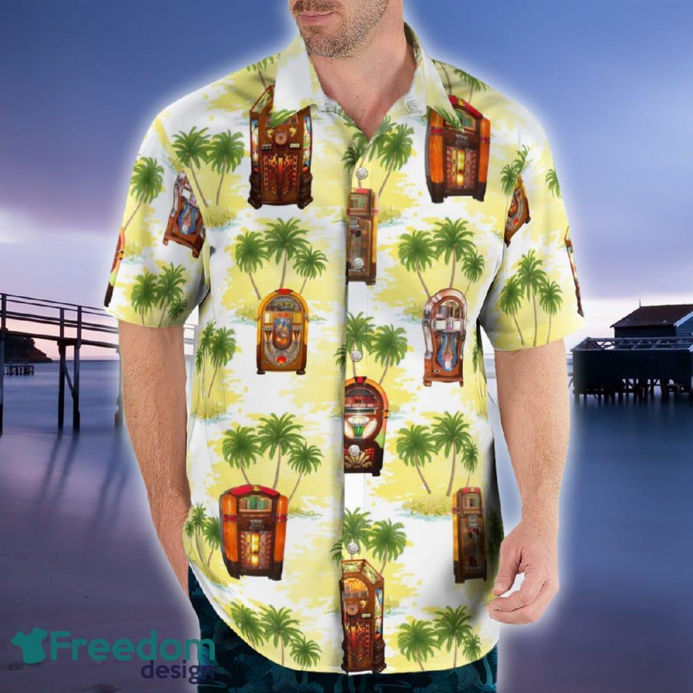 ''Golden Age'' Wurlitzer Jukeboxes Hawaiian Shirt Tropic For Summer image ''Golden Age'' Wurlitzer Jukeboxes Hawaiian Shirt Tropic For Summer