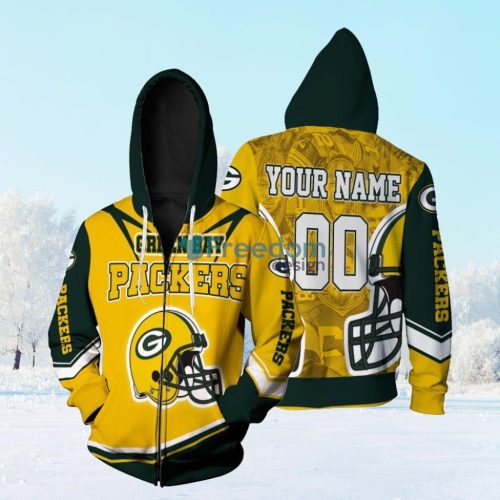 Green Bay Packers Nfl Nfc North Winner Legend Great Players Thanks Personalized Zip Hoodie 3D All Over Print Product Photo 1