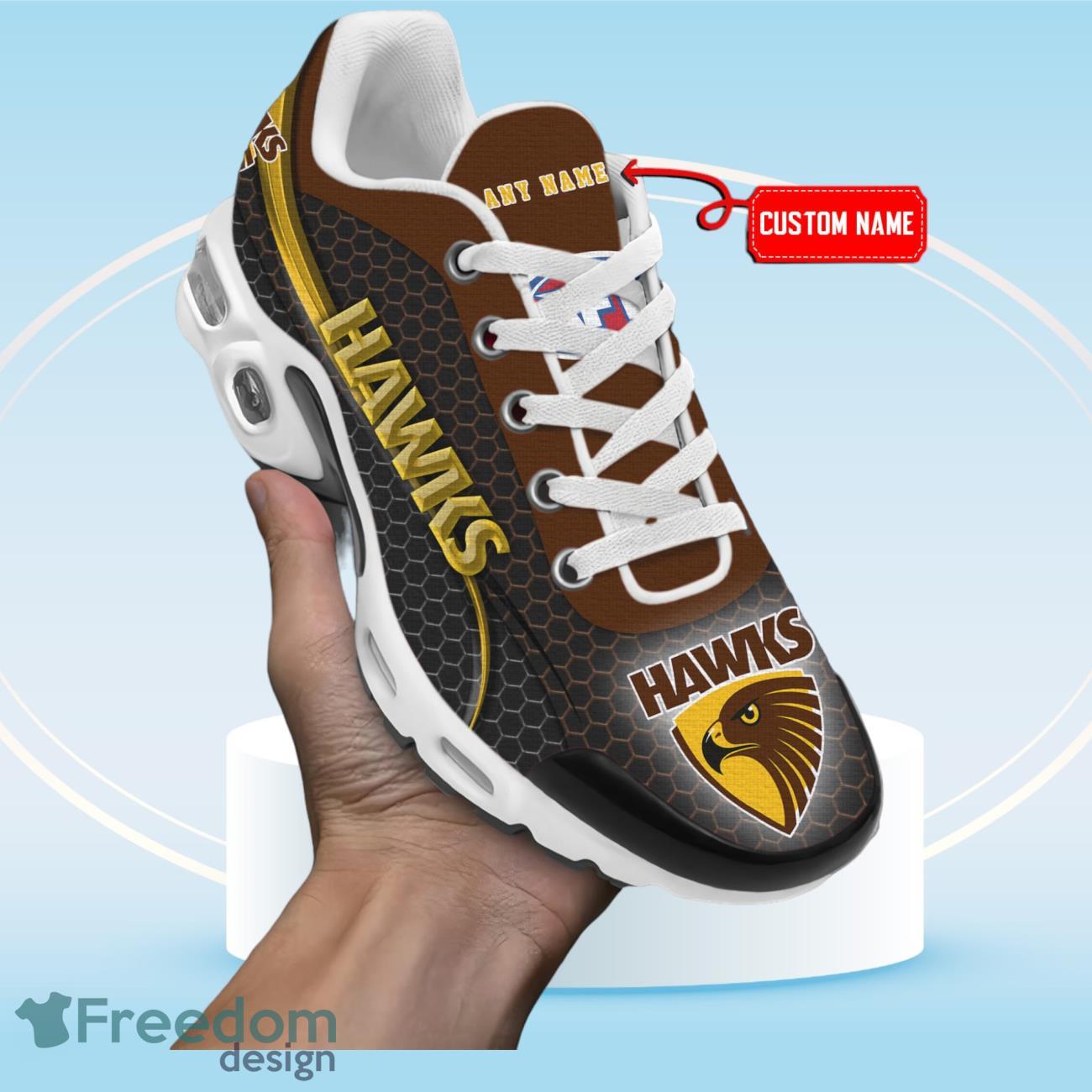 Hawthorn Hawks AFL Team Premium TN Sneaker Sports Shoes For Fans Custom Name Product Photo 1