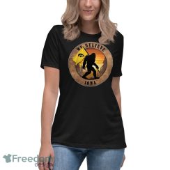 Iowa Bigfoot We Believe T-Shirt, Hoodie, Sweatshirt - Women's Relaxed Short Sleeve Jersey Tee
