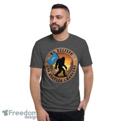 Los Angeles Chargers Bigfoot We Believe T-Shirt, Hoodie, Sweatshirt - Short Sleeve T-Shirt-1