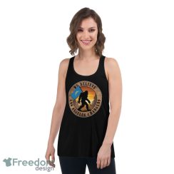 Los Angeles Chargers Bigfoot We Believe T-Shirt, Hoodie, Sweatshirt - Women's Flowy Racerback Tank