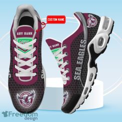 Manly Warringah Sea Eagles NRL Team Premium TN Sneaker Sports Shoes For Men Women Custom Name Product Photo 2