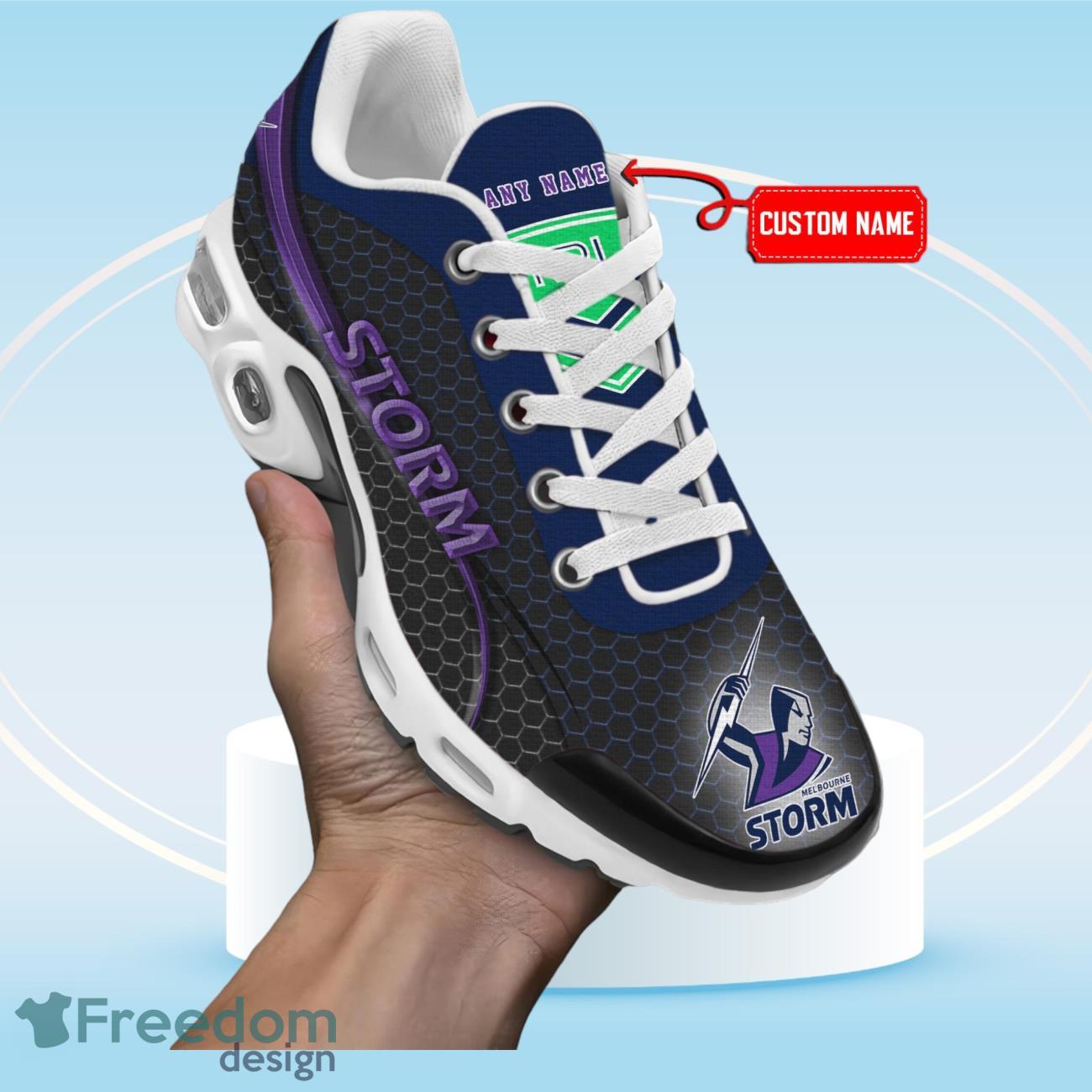 Melbourne Storm NRL Team Premium TN Sneaker Sports Shoes For Men Women Custom Name Product Photo 1