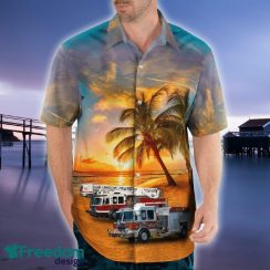 Milton Pennsylvania Milton Fire Department Hawaiian Shirt Palm For Summer - Milton Pennsylvania Milton Fire Department Hawaiian Shirt_3