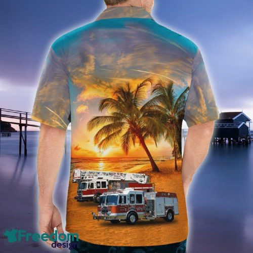 Milton Pennsylvania Milton Fire Department Hawaiian Shirt Palm For Summer - Milton Pennsylvania Milton Fire Department Hawaiian Shirt_4