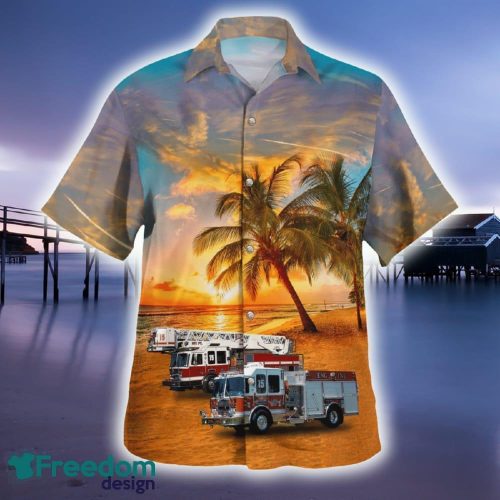 Milton Pennsylvania Milton Fire Department Hawaiian Shirt Palm For Summer - Milton Pennsylvania Milton Fire Department Hawaiian Shirt_2