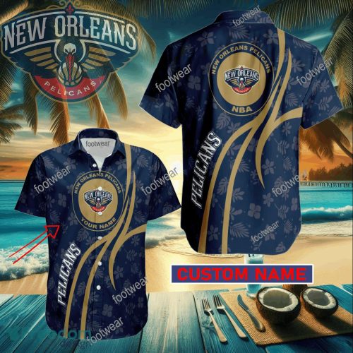 New Orleans Pelicans Custom Name Hawaiian Shirt New For Men Women Fans Gift - New Orleans Pelicans Custom Name Hawaiian Shirt New For Men Women Fans Gift