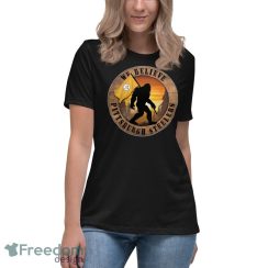 Pittsburgh Steelers Bigfoot We Believe T Shirt, Hoodie, Sweatshirt image Pittsburgh Steelers Bigfoot We Believe T-Shirt, Hoodie, Sweatshirt - Women's Relaxed Short Sleeve Jersey Tee