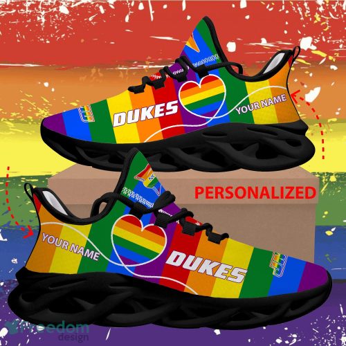 Rainbow LGBT Love NCAA James Madison Dukes Max Soul Shoes Personalized - Rainbow LGBT Love NCAA James Madison Dukes Max Soul Shoes Personalized Photo 2