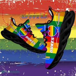 Rainbow LGBT Love NCAA James Madison Dukes Max Soul Shoes Personalized - Rainbow LGBT Love NCAA James Madison Dukes Max Soul Shoes Personalized Photo 1