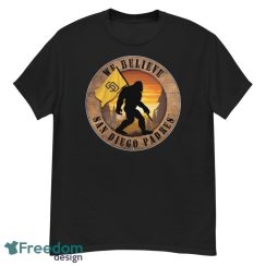 San Diego Padres Bigfoot We Believe T-Shirt, Hoodie, Sweatshirt - G500 Men’s Classic T-Shirt