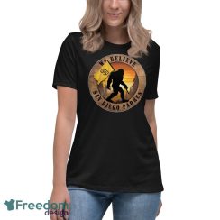 San Diego Padres Bigfoot We Believe T-Shirt, Hoodie, Sweatshirt - Women's Relaxed Short Sleeve Jersey Tee