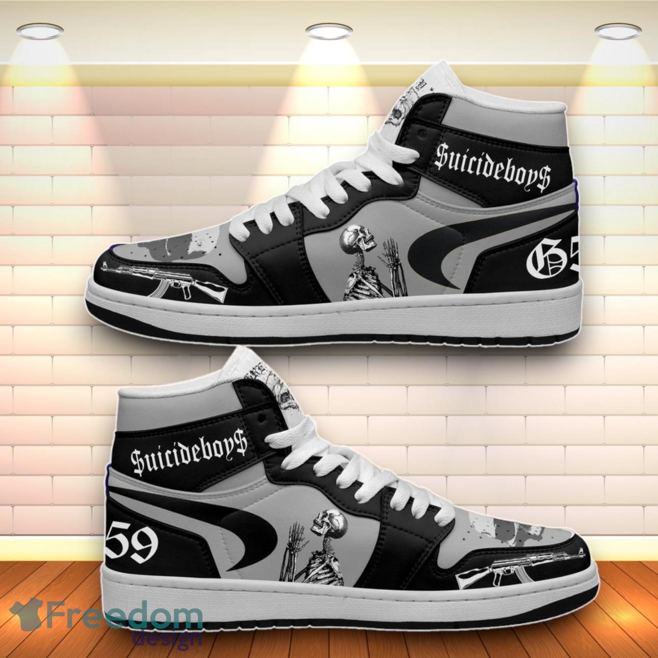 Suicideboys G59 Air Jordan High Top Shoes image Suicideboys G59 Air Jordan High Top Shoes Product Photo 1