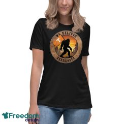 Tennessee Volunteers Bigfoot We Believe T-Shirt, Hoodie, Sweatshirt - Women's Relaxed Short Sleeve Jersey Tee