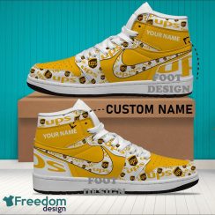 Ups Brand Logo Custom Name Air Jordan Hightop Shoes For Sneakers Fans - ups Logo Personalized Air Jordan Hightop Shoes Photo 2