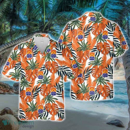 US Army 160th Theater Signal BDE Hawaiian Shirt Tropical Beach - US Army 160th Theater Signal BDE Hawaiian Shirt Tropical Beach