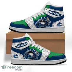 Vancouver Canucks With Team Mascot Custom Name Air Jordan Hightop Sneakers For Men Women Fans