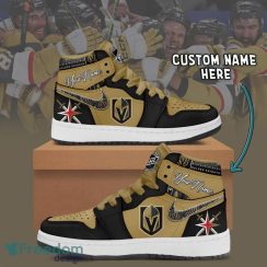 Vegas Golden Knights Custom Name Air Jordan Hightop Sneakers For Men Women Fans