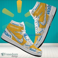 WALMART Brand Logo Custom Name Air Jordan Hightop Shoes For Sneakers Fans WALMART Brand Logo Custom Name Air Jordan Hightop Shoes For Sneakers Fans