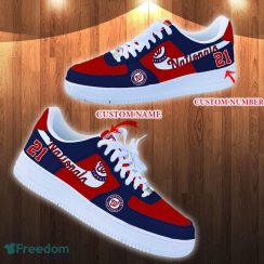 Washington Nationals Air Force Sneakers Custom Number And Name For Fans AF1 Shoes