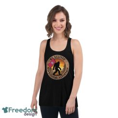 Washington Nationals Bigfoot We Believe T-Shirt, Hoodie, Sweatshirt - Women's Flowy Racerback Tank