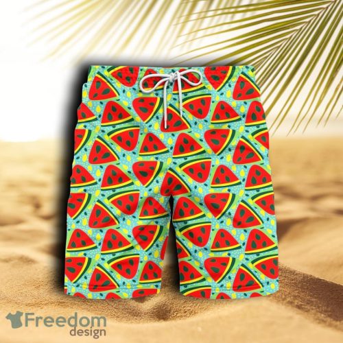 Watermelon Summer Fruit Beach Hawaiian Shorts For Men Product Photo 1