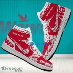 WAWA Brand Logo Custom Name Air Jordan Hightop Shoes For Sneakers Fans WAWA Brand Logo Custom Name Air Jordan Hightop Shoes For Sneakers Fans
