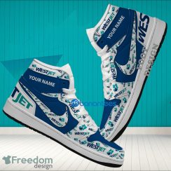 Westjet Souvenir Brand Logo Custom Name Air Jordan Hightop Shoes For Sneakers Fans