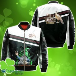 Wild Turkey Gnome Saint Patrick’s Day Bomber 3D For Men Women