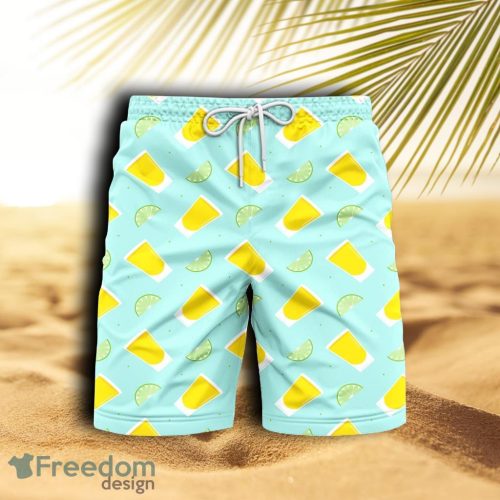 Wine Tequila Lover Mexico Beach Hawaiian Shorts For Men Product Photo 1