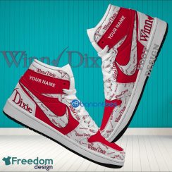 Winn Dixie Brand Logo Custom Name Air Jordan Hightop Shoes For Sneakers Fans Winn Dixie Brand Logo Custom Name Air Jordan Hightop Shoes For Sneakers Fans