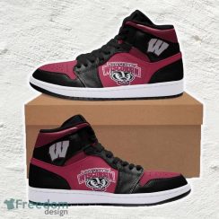 Wisconsin Badgers American Football Air Jordan Hightop Shoes For Men Women Gift New Sneakers For Best Fans