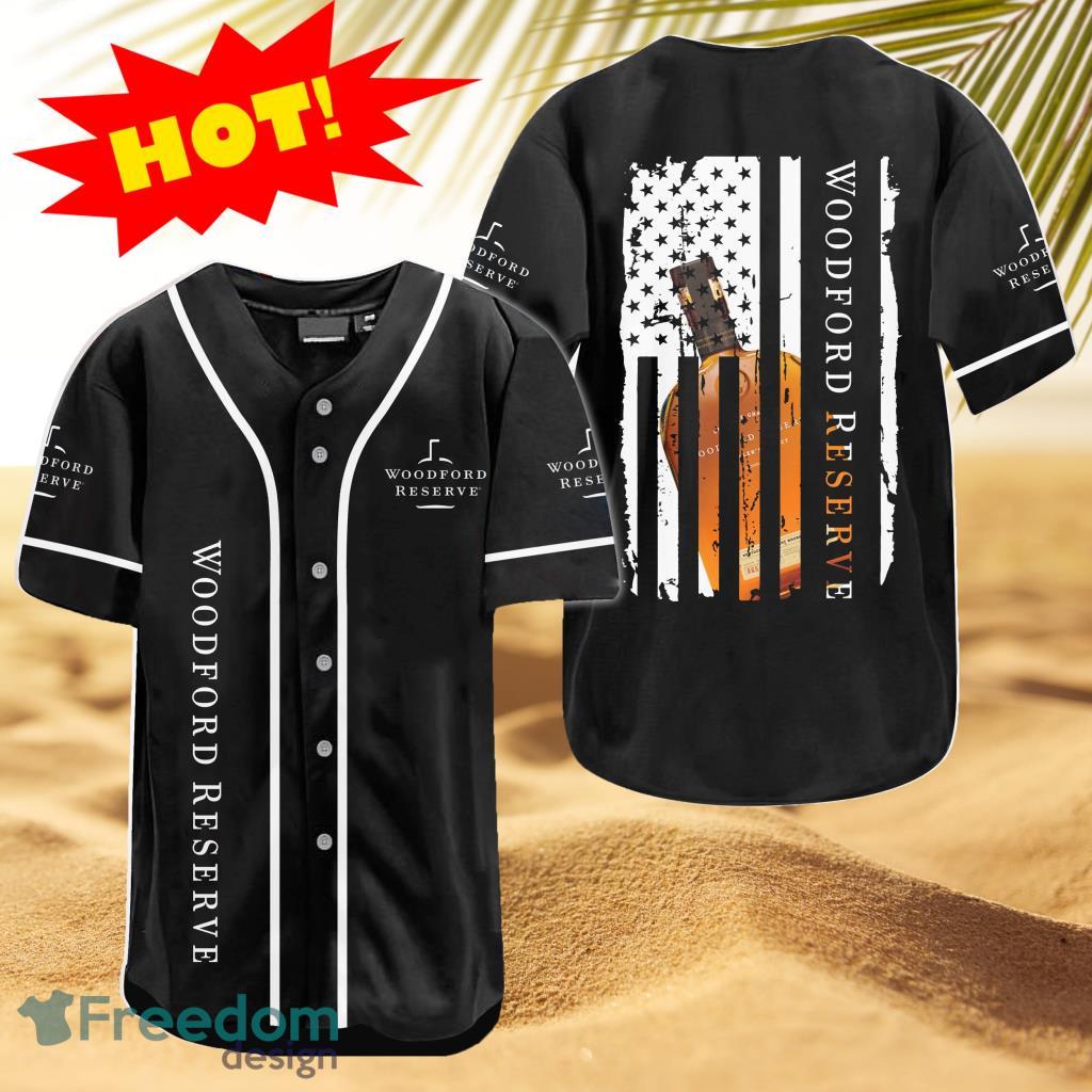 Woodford Reserve Flag Baseball Jersey Shirt Gift For Men And Women image Woodford Reserve Flag Baseball Jersey Shirt Gift For Men And Women Product Photo 1