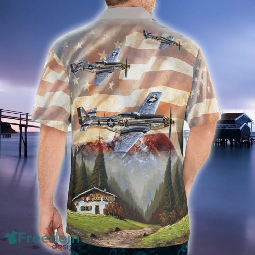 WWII North American P-51 Mustang Military Aircraft Hawaiian Shirt Vacation Gift Beach - WWII North American P-51 Mustang Military Aircraft Hawaiian Shirt_4