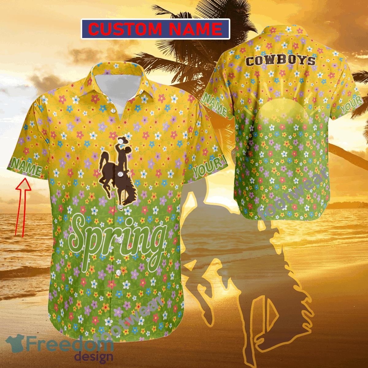 Wyoming Cowboys 3D Hawaiian Shirt New Custom Name Tropical Beach Gift For Fans - Wyoming Cowboys 3D Hawaiian Shirt New Custom Name Tropical Beach Gift For Fans