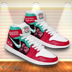 You’ll Never Walk Alone Jurgen Klopp 2015 – 2024 Thank You For The Memories Air Jordan High Top Shoes Product Photo 2