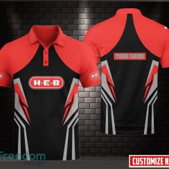 3D All Over Printed h-e-b 3D All Over Printed Logo Brand Polo Shirt Custom Name