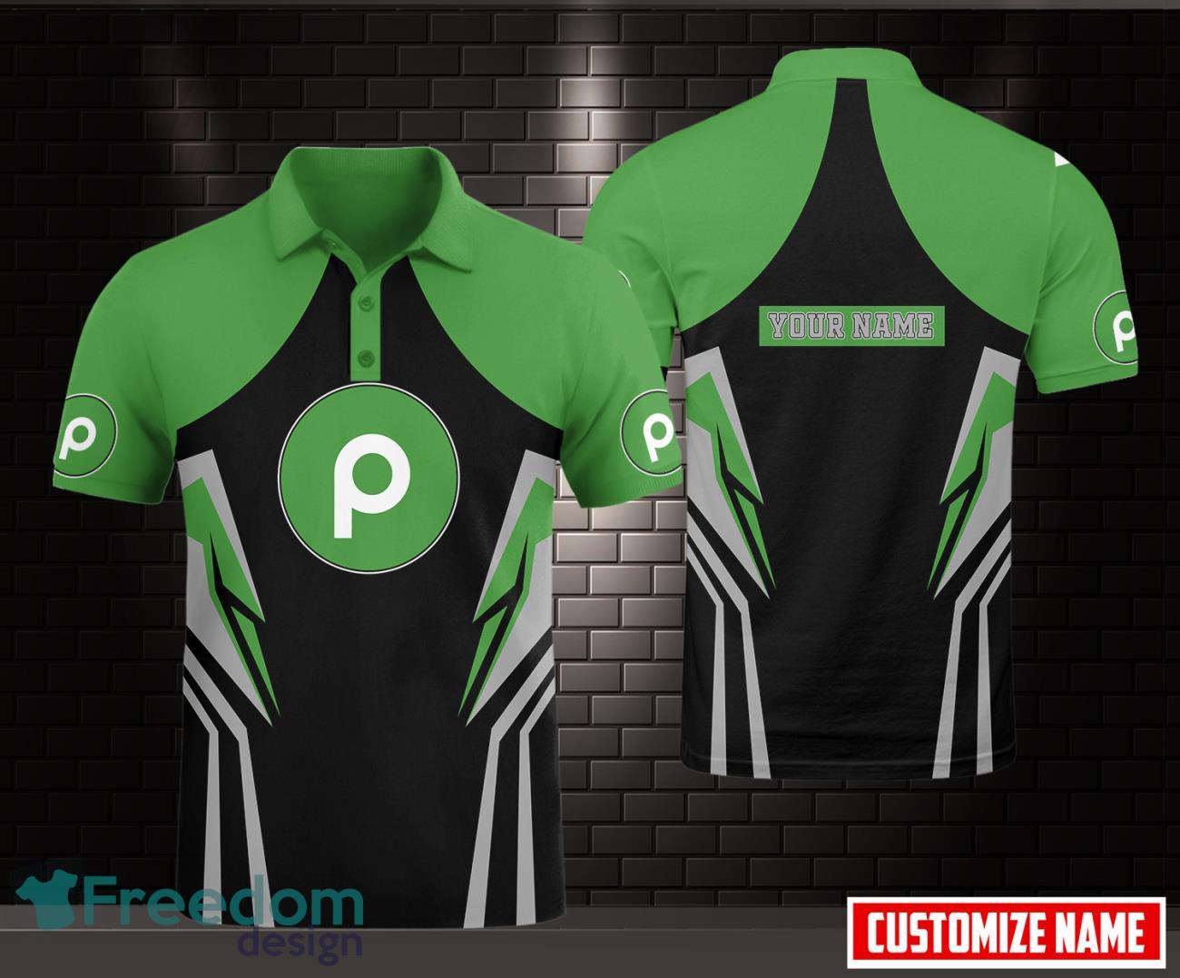 3D All Over Printed publix 3D All Over Printed Logo Brand Green Black Polo Shirt Custom Name image 3D All Over Printed publix 3D All Over Printed Logo Brand Green Black Polo Shirt Custom Name Product Photo 1