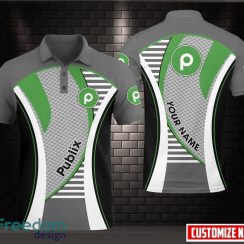 3D All Over Printed publix 3D All Over Printed Logo Brand Polo Shirt Custom Name