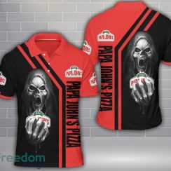 3D Printing Papa John’s Pizza Skull Polo Shirt